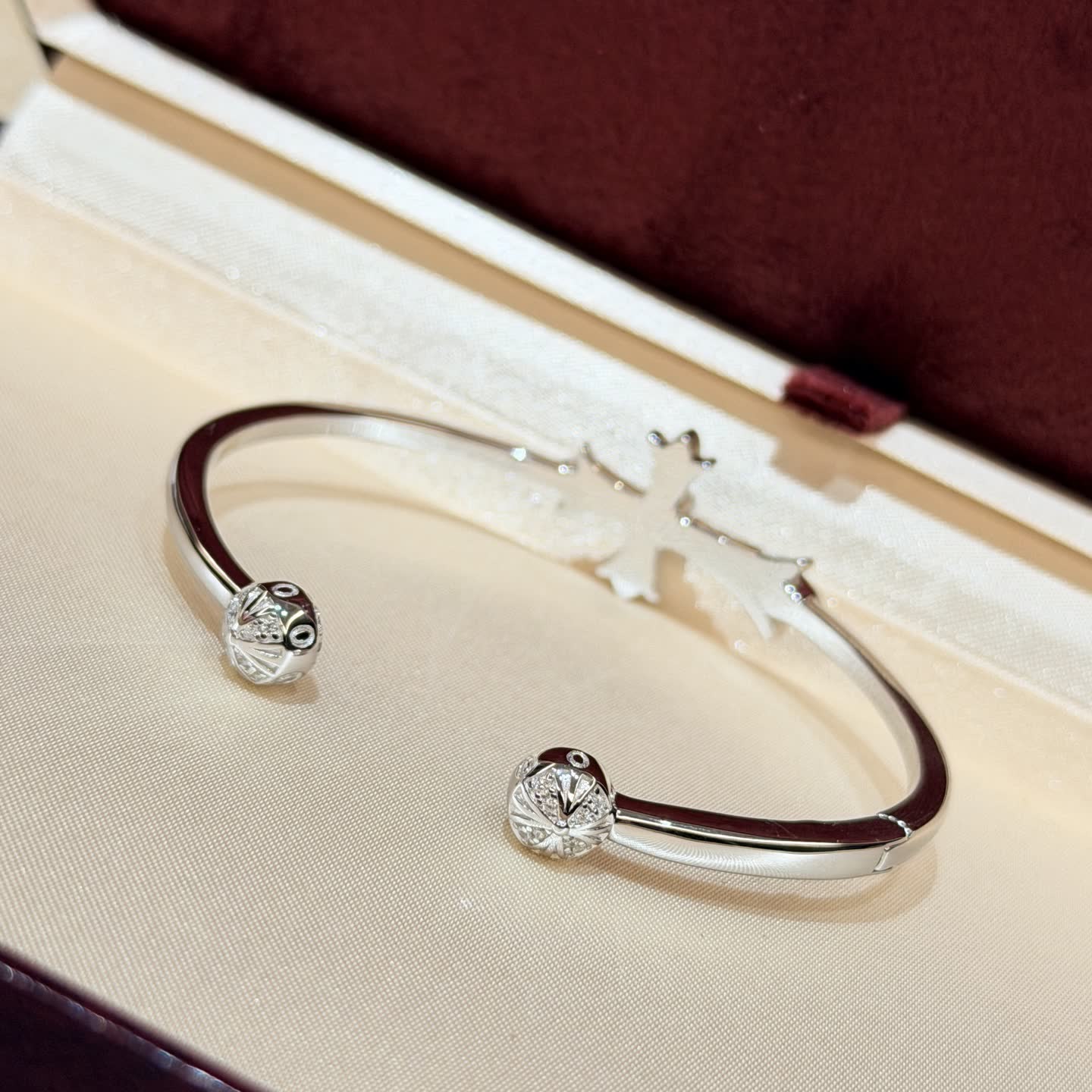 Chrome Hearts Silver Cross Diamond Bracelet Chrome Hearts Silver Cross Diamond Bracelet